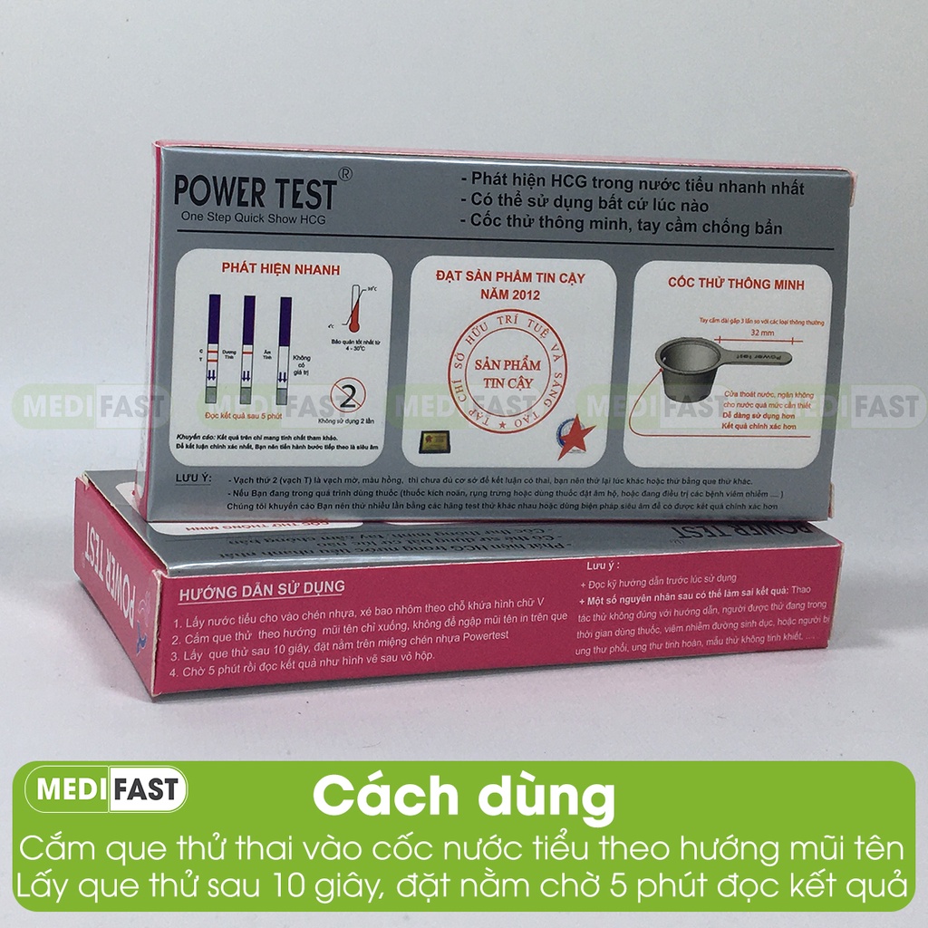 Power Test - Thử thai thế hệ mới, nhanh, chính xác, tiện dụng - Luôn che tên sản phẩm