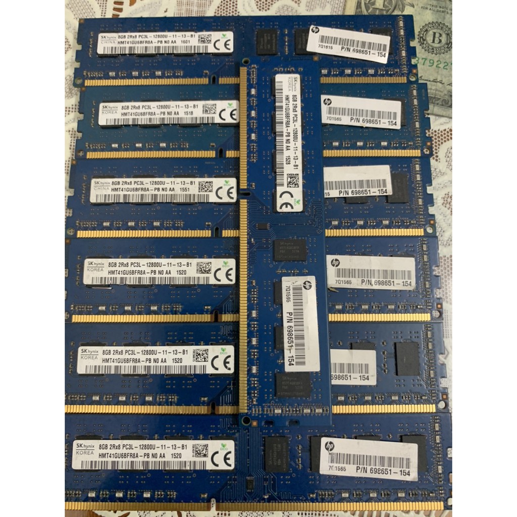 DDR3 RAM 8G - BUS 1600  Ram Máy Bộ  Tháo Ra Chân Vàng Óng Không Kén Main - Vi Tính Bắc  Hải | BigBuy360 - bigbuy360.vn