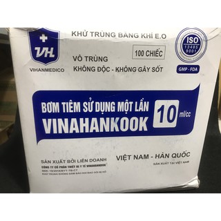 Bơm tiêm 10ml/cc Vinahankook (Hộp 100 cái)