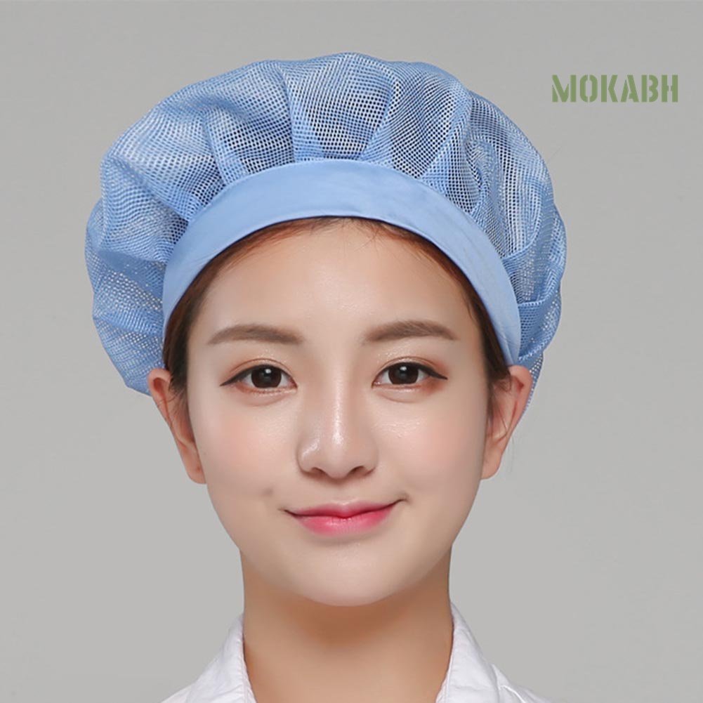 [Mũ &amp; Nón] Mũ Đầu Bếp Phối Lưới Thoáng Khí Có Thể Điều Chỉnh Unisex Nhà Máy / Nhà Bếp