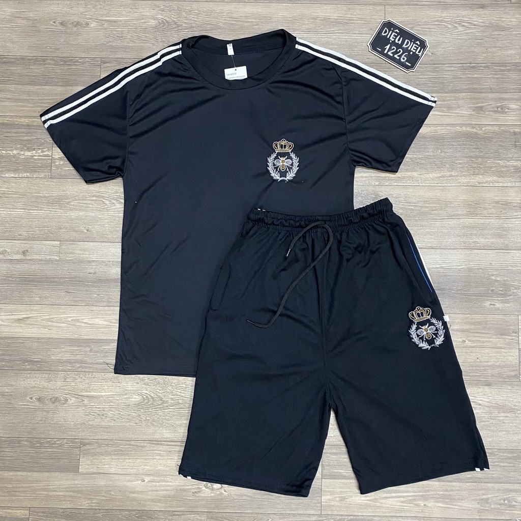 BỘ ĐỒ NAM BỘ HÈ NAM THỂ THAO THÊU ONG TRẮNG kèm ảnh thật - Diệu Diệu 1226 | BigBuy360 - bigbuy360.vn