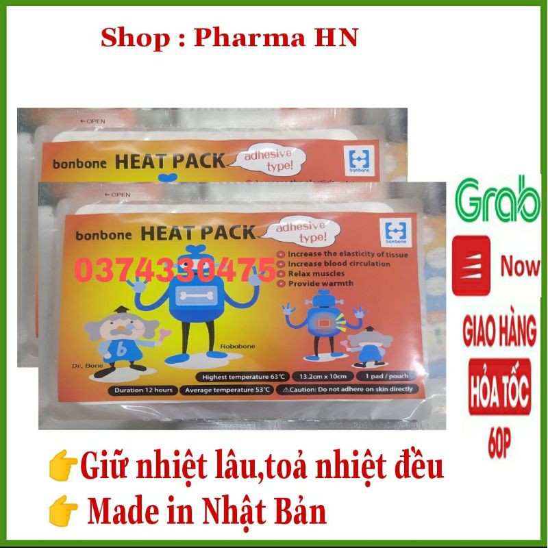 Miếng dán giữ nhiệt SALONPAS Jikabari Cam kết chính hãng