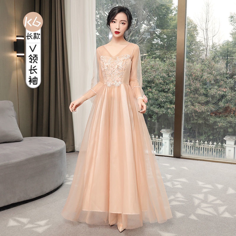 Đầm phù dâu dáng ôm đơn giản thời trang