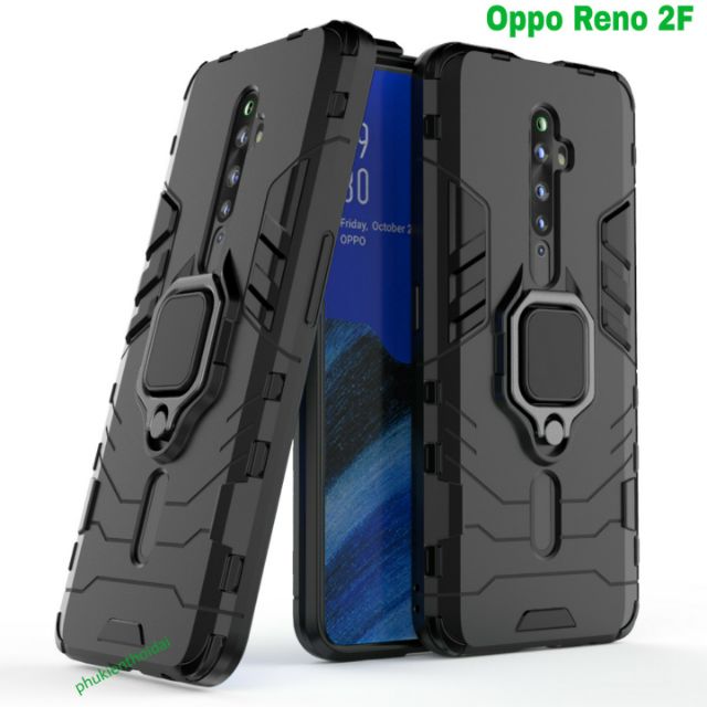 Ốp lưng Oppo Reno 2F / Reno 6Z 5G / Reno 2 / Reno 7Z 5G chống sốc Iron Man Iring siêu bền cao cấp giá đỡ xem phim