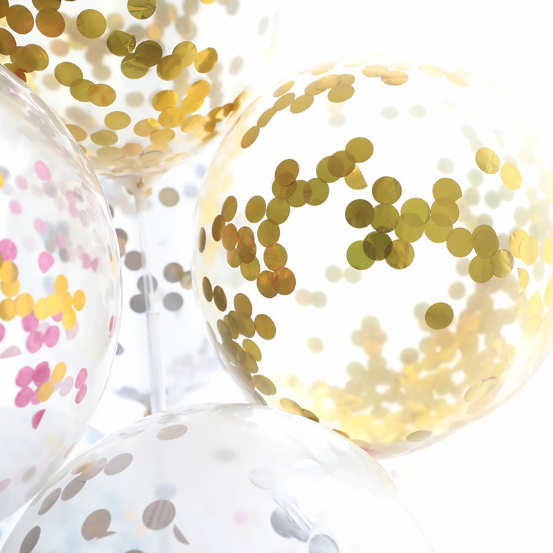 Bóng Sequin trong suốt 12in