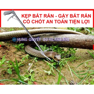 Kẹp bắt rắn Gậy bắt rắn kẹp chạch kẹp lươn kẹp cá kẹp cua an toàn có chốt gập lại được Dụng cụ bắt rắn kẹp đa năng