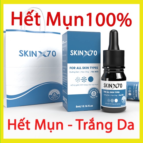 SERUM HỖ TRỢ ĐIỀU TRỊ MỤN SKIN X70 , KHÔNG CÒN NỖI LO VỀ MỤN, HẾT MỤN 100%.