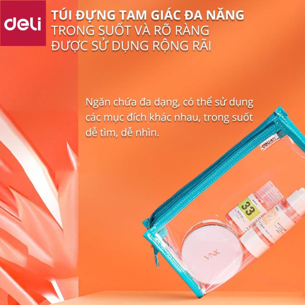 Túi đựng bút đồ dùng cá nhân trong suốt Deli - 67027 [Deli]