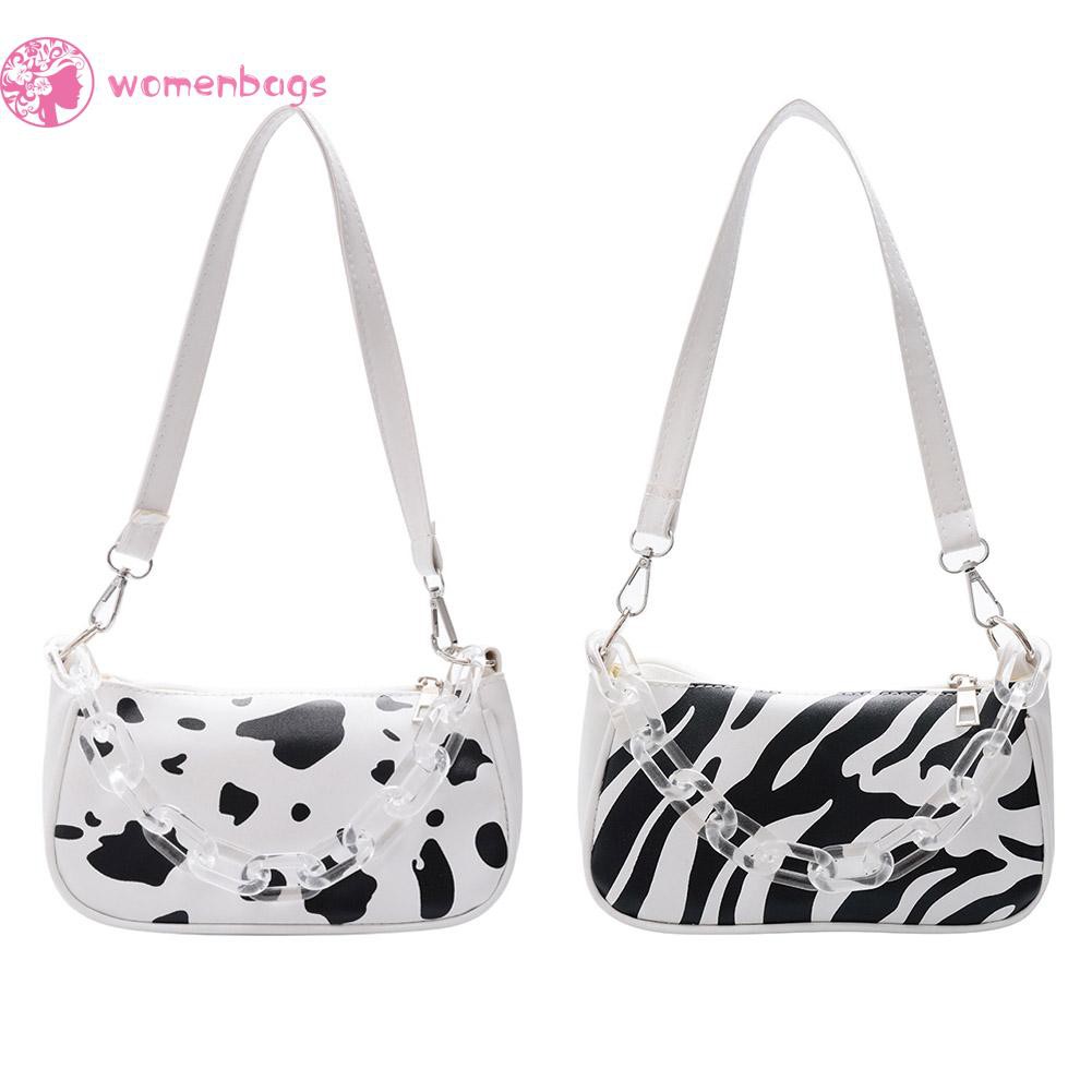 [Mã FASHIONCB264 giảm 10K đơn bất kỳ] Túi đeo vai họa tiết động vật quai xách tay trong suốt thời trang cho nữ