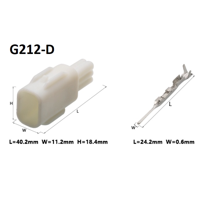 G212-Giắc cắm đầu dò radar đảo chiều 6 lỗ 0.6mm
