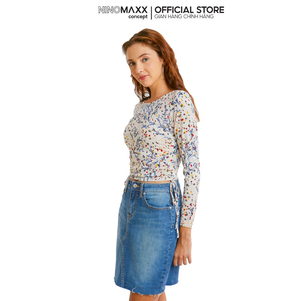 SWEET SIXTEEN Áo thun croptop thời trang Nữ tay dài nhiều màu 2103020