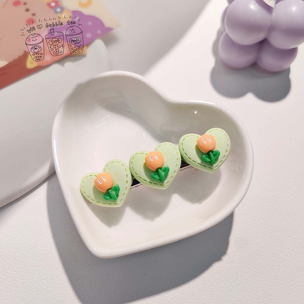 Kẹp Tóc Hình Trái Tim Dễ Thương Thời Trang Mùa Hè Phong Cách Hàn Quốc WMES15H