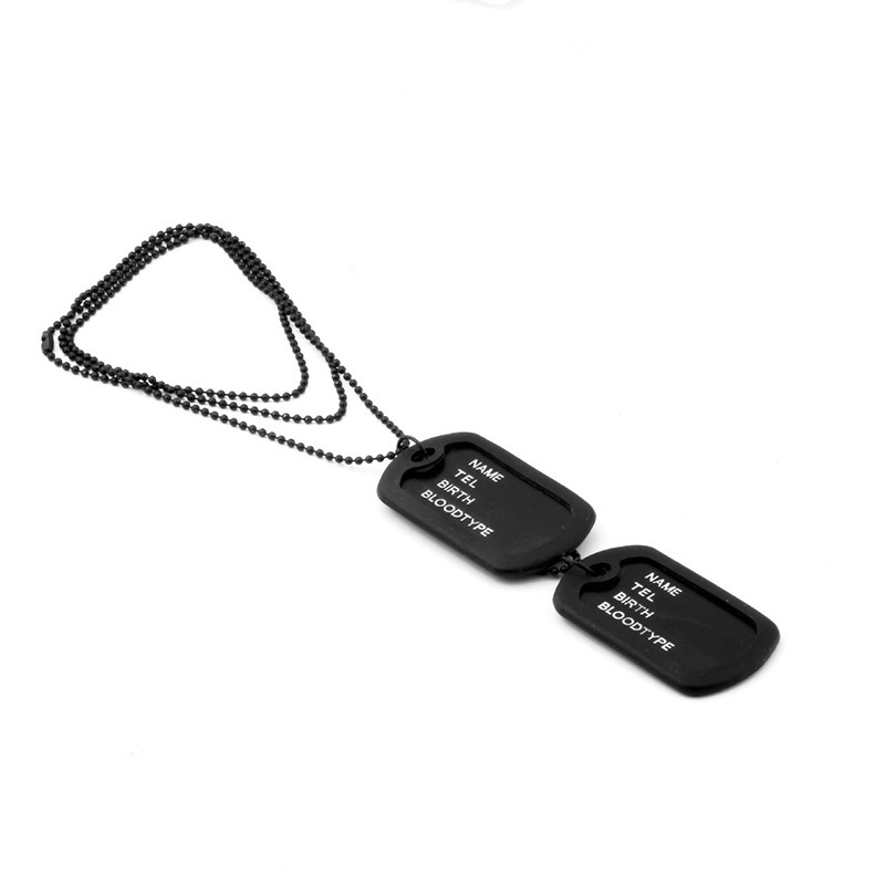 Vòng cổ 2 thẻ tên quân đội thời trang cao cấp cho nam