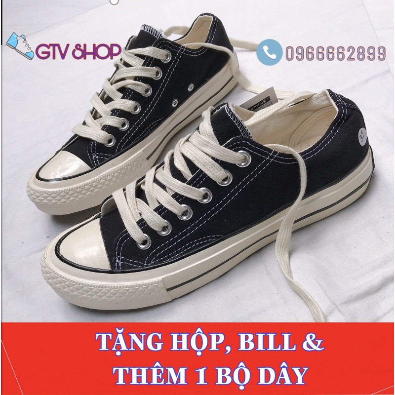 [Full box &amp; Tặng thêm 1 bộ dây] Giày thể thao BẢN CHUẨN 11 CV đen thấp, size 36-43. .