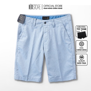 | Satoshi | Quần short nam SAQS33 chất kaki co giãn dáng vừa màu xanh nhạt, form thoải mái, trẻ trung