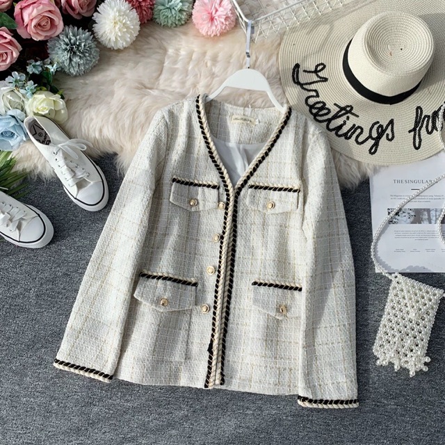 Order áo dạ tweed viền