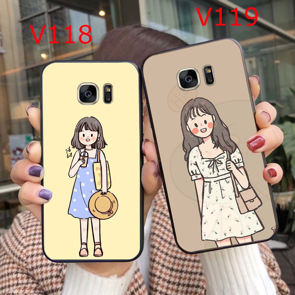Ốp Samsung Note 5 - S6 - S6 Edge - S7 - S7 Edge In hình Cô gái cute