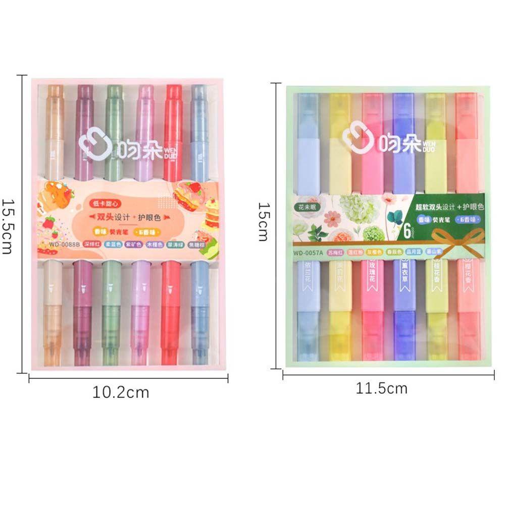 Bút Đánh Dấu Đầu Mềm Nhiều Màu Sắc Dùng Trang Trí Sổ Tay / Trường Học