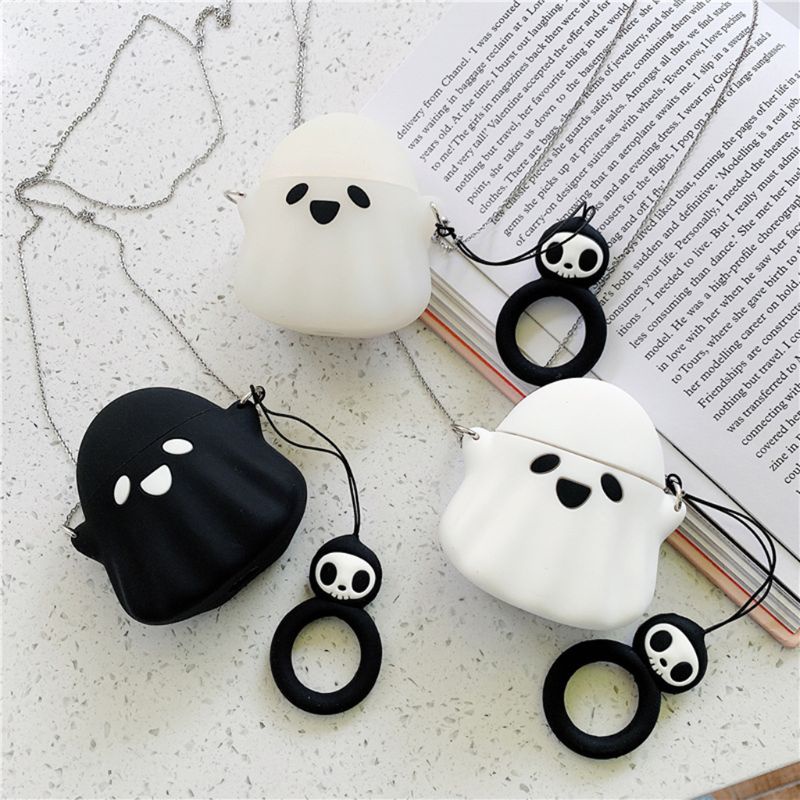 Vỏ Bọc Silicone In Họa Tiết Hoạt Hình Dành Cho Hộp Sạc Tai Nghe Airpods