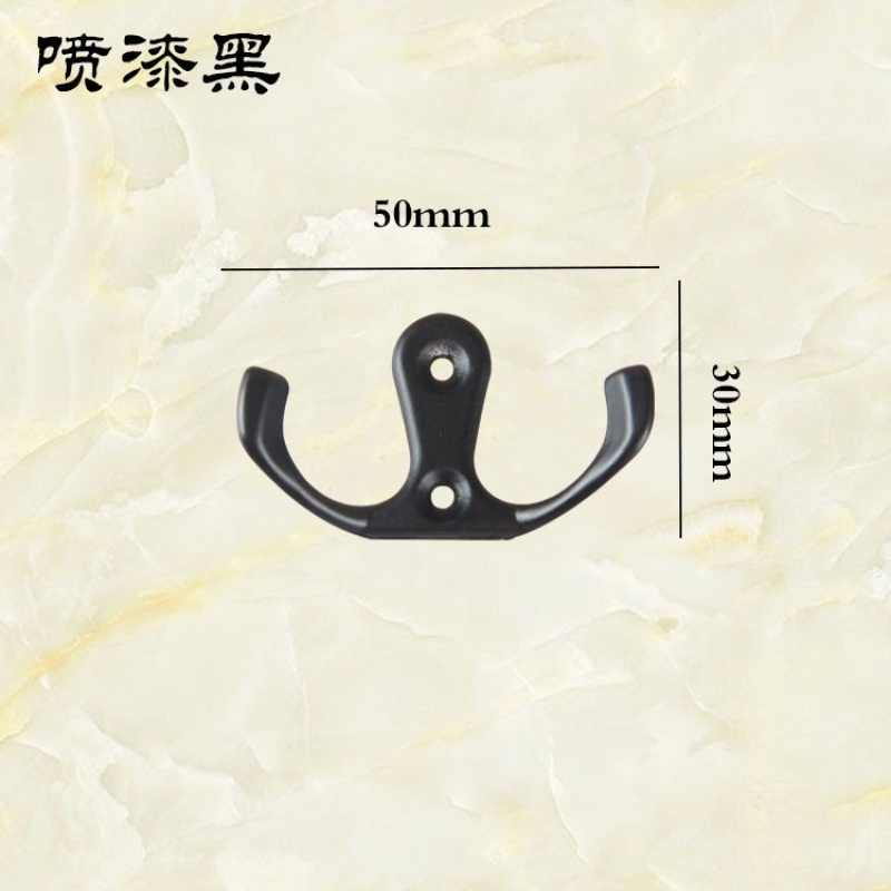 Bộ 2 móc treo đồ gắn tường bằng hợp kim đồng tiện lợi cho nhà bếp / phòng tắm