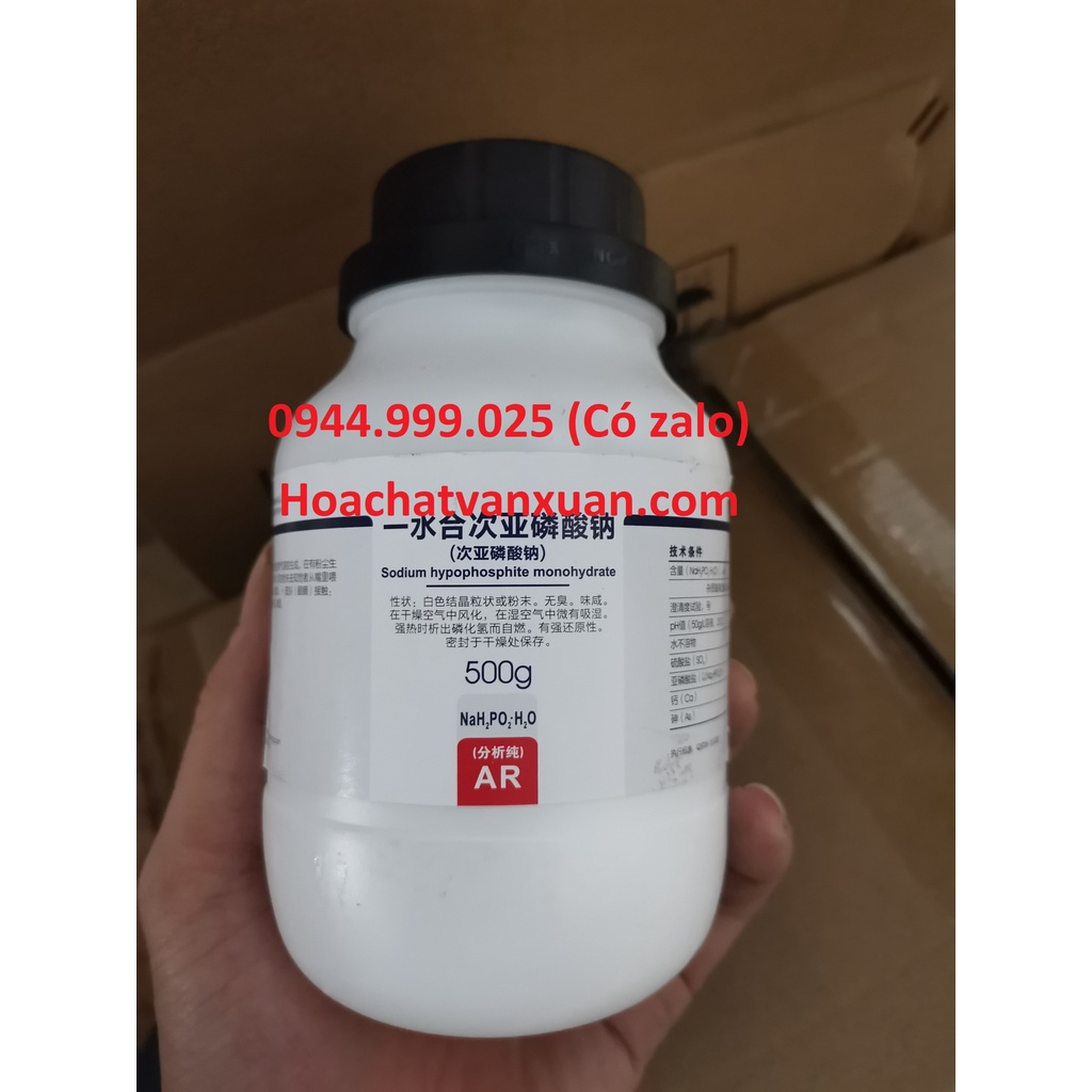 Hoá chất Sodium hypophosphite CAS 7681-53-0 , 10039-56-2 NaH2PO2 aladdin lọ 500g Natri hypophotphit