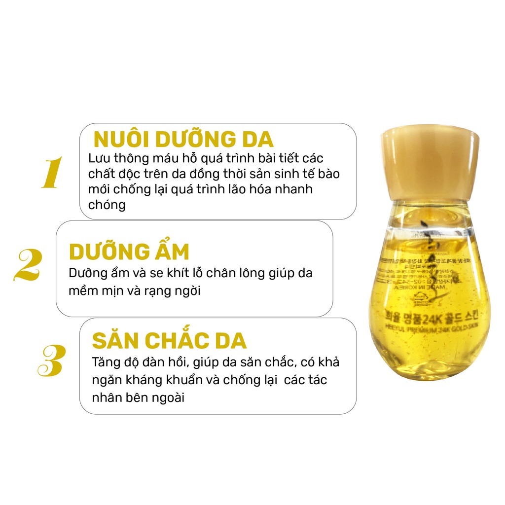 Tinh chất dưỡng da vàng 24K cao cấp Lebelage Hee Yul Premium Gold Essence dưỡng ẩm dưỡng trắng chống lão hóa 30ml