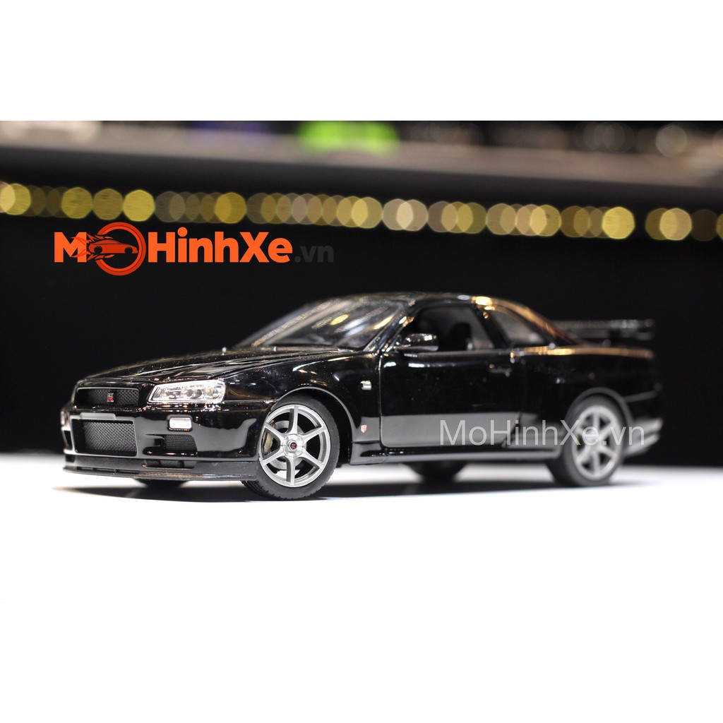 MÔ HÌNH XE NISSAN SKYLINE GT-R (R34) 1:24 WELLY