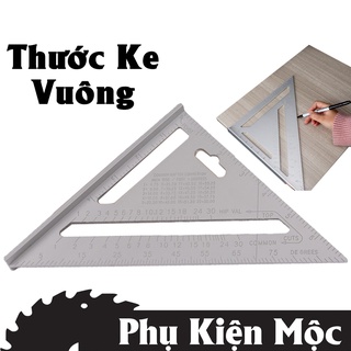 [Loại xịn] Thước ke vuông góc 90 độ , thước mòi 45 độ , eke vuông góc , thước tam giác hợp kim nhôm đúc sơn tĩnh điện