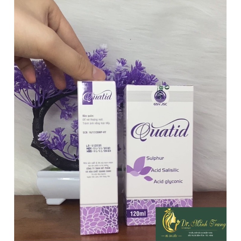 QUATID - GEL RỬA MẶT DIỆT KHUẨN, GIẢM MỤN, GIẢM DẦU 120ML