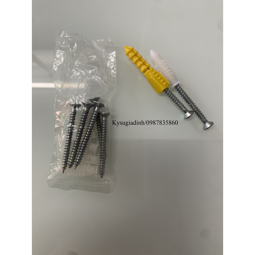 GIÁ SẬP SÀN Bộ 5 con vít + nở nhựa  các cỡ
