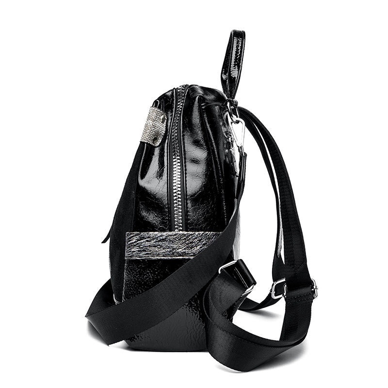 Thời Trang Ba Lô Da Đính Đá Phong Cách Hàn Quốc Dành Cho Nữ