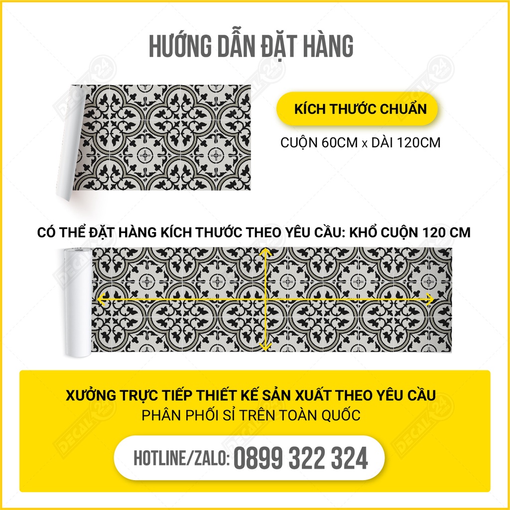 Cuộn 120 cm  decal dán nền DGB-098-DS - Khổ 60 cm