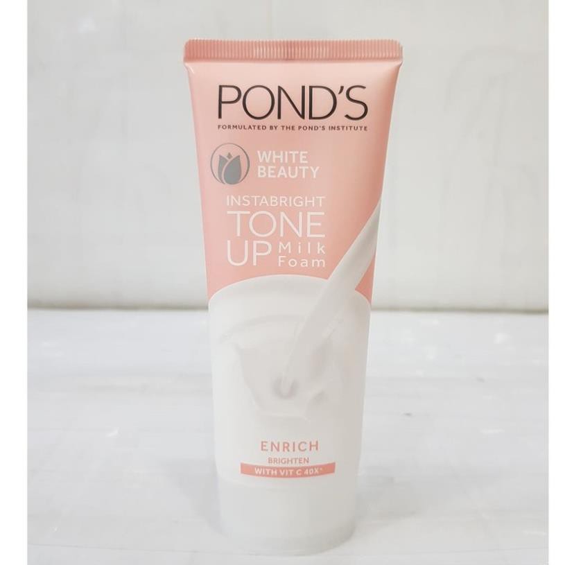 Sữa Rửa Mặt Pond'S White Beauty Tone Up Milk Foam Dưỡng Trắng Nâng Tông 50g