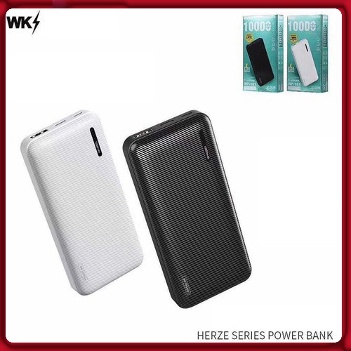 Sạc dự phòng, Pin sạc dự phòng 10000 mAh wk wp-101 chính hãng vỏ pin được phủ một lớp sơn vân nhám sang trọng