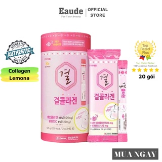 Bột Collagen LEMONA hộp 60 gói làm sáng mịn căng bóng da - Hàn Quốc Chính Hãng