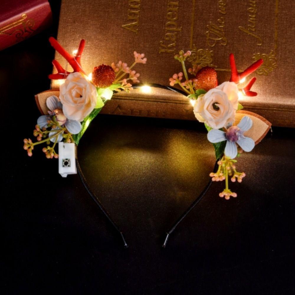 Băng Đô Cài Tóc Đính Đá Phát Sáng Phong Cách Hàn Quốc