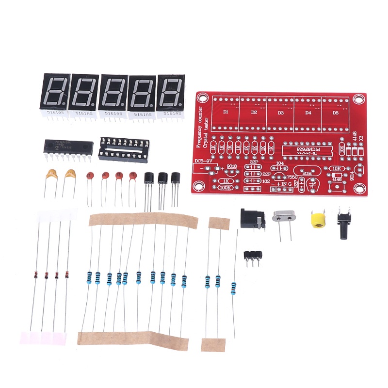 Máy Đếm Tần Số 1Hz-50MHz 5 Chữ Số Có Màn Hình LED Hiển Thị
