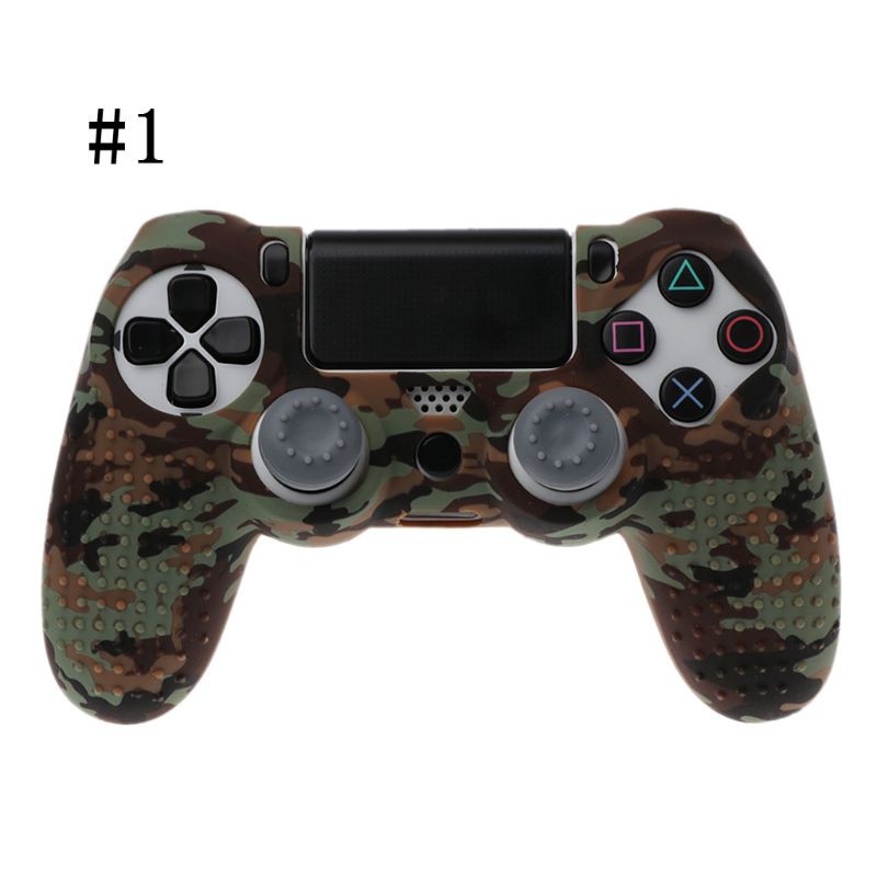 Vỏ Bọc Bằng Silicone Họa Tiết Rằn Ri Cho Tay Cầm Điều Khiển Chơi Game Playstation Ps4