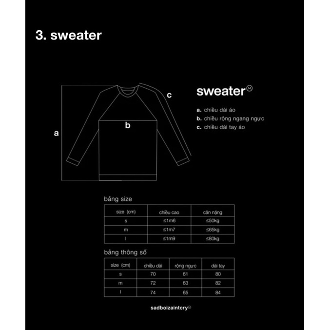 Áo sweater lowkey chính hãng Sadboiz