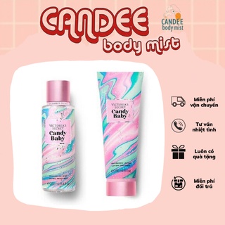 Combo 2 món body mist xịt thơm 𝐂𝐀𝐍𝐃𝐘 𝐁𝐀𝐁𝐘 , fullsize