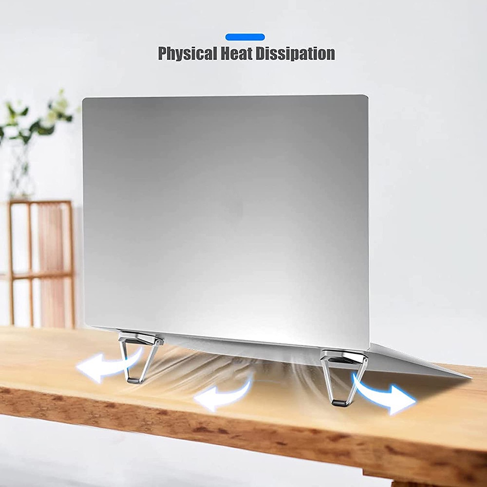 Giá Đỡ Laptop Mini Bằng Hợp Kim Nhôm Có Thể Gấp Gọn Tiện Dụng