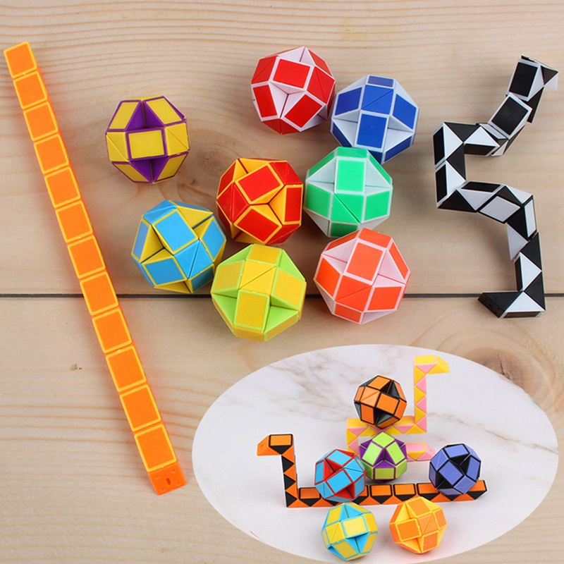 Đồ Chơi Khối Rubik 24 Đoạn Thần Kì Hình Cầu Mini Hỗ Trợ Giáo Dục Sớm Cho Bé