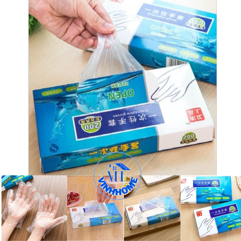 Hộp 100/200 Cái Găng Tay Nilong BaoTay Dùng 1 Lần