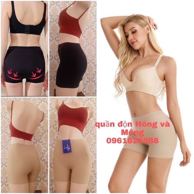 (cận cảnh video thật)quần độn mông hông 3in1 chất su ko gân nâng mông căng vút mà ko lộ