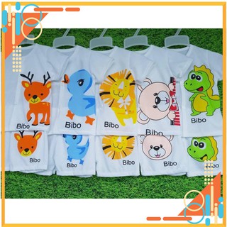 Set 5 bộ quần áo cộc tay cài khuy cho bé 3-14kg