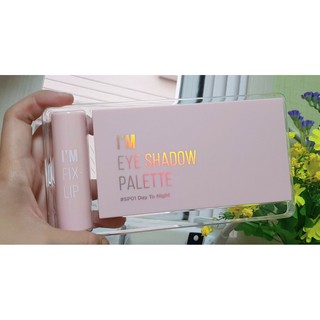 Set phấn mắt kèm son i'm eye shadow palette - nội địa hàn