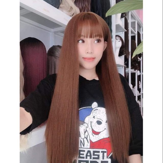 Tóc giả nữ ❤FREESHIP❤ Cả đầu thẳng dài z 7007