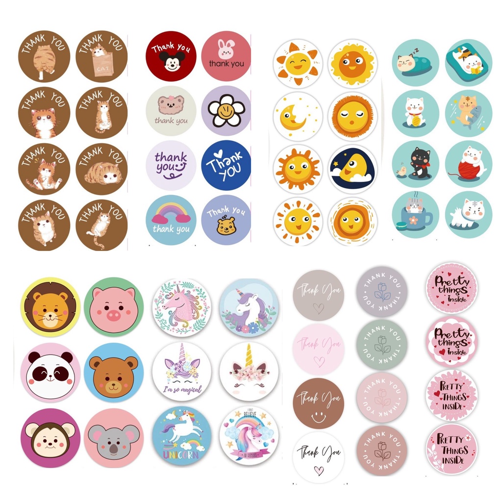 Set 500 Tem Thank You - Sticker Cám ơn niêm phong hàng