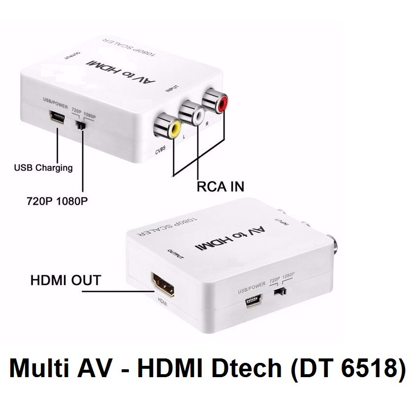 Multi AV -> HDMI Dtech (DT 6518)