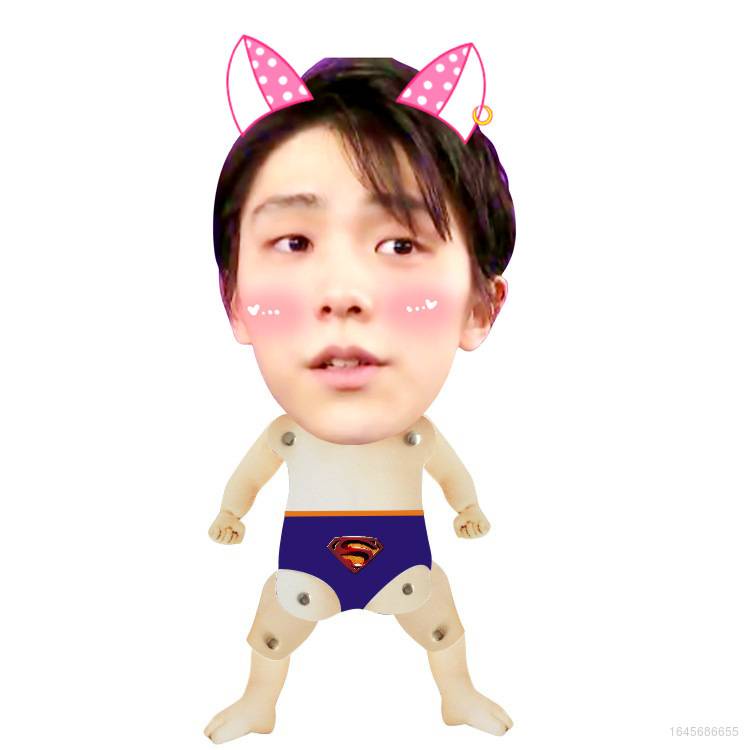 Đồ Chơi Mô Hình Nhân Vật Yuzuru Hanyu Dễ Thương Có Thể Co Giãn Dùng Làm Đạo Cụ Chụp Ảnh Thời Trang Mùa Đông Cho Bé Gái